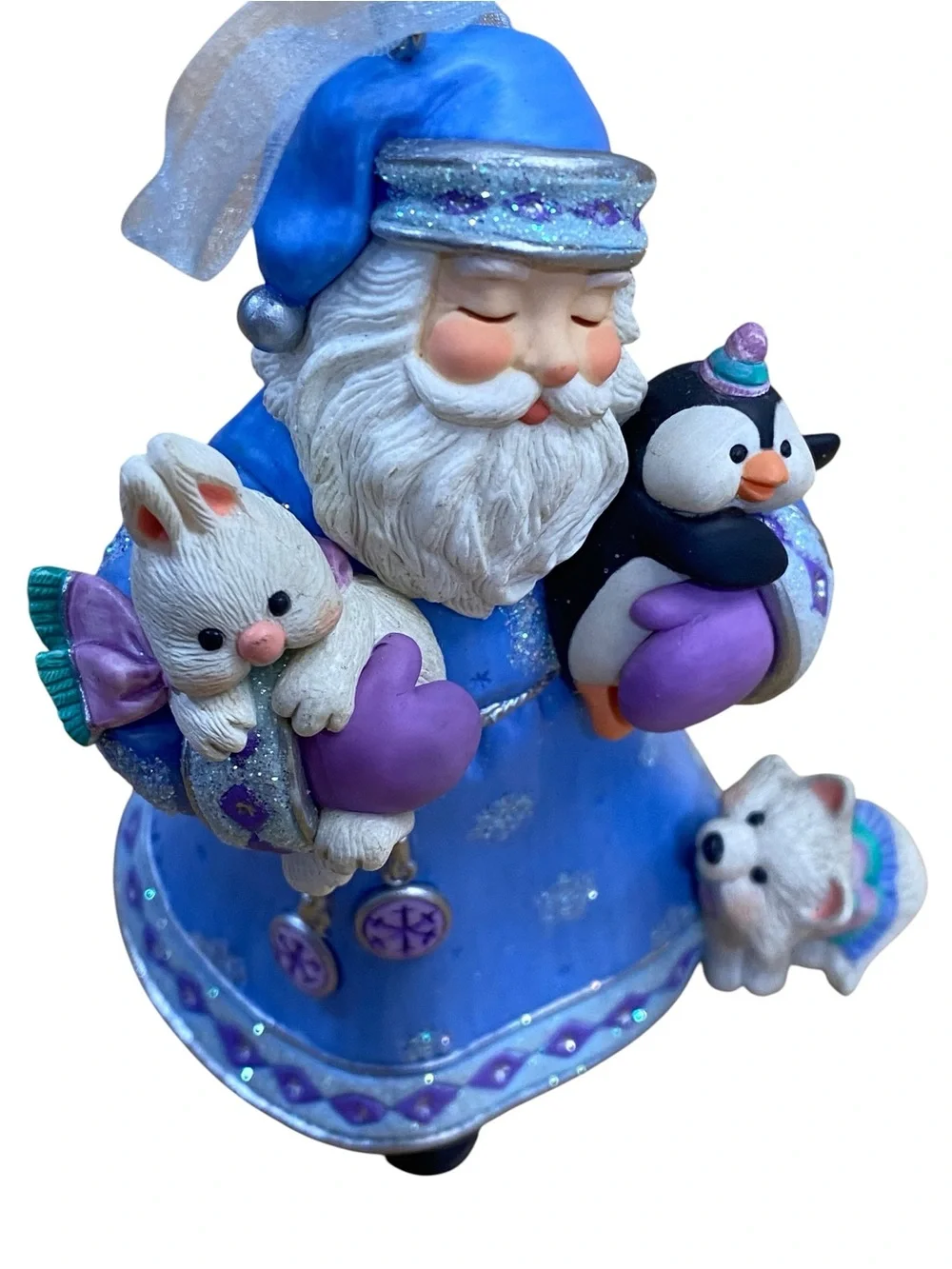 Hallmark 2002 Santa with Animal Friends Ornament